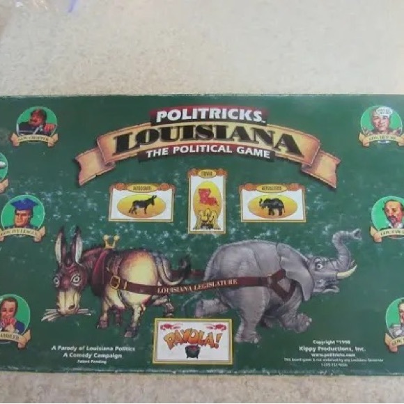 Louisiana POLITRICKS The Political Board Game Parady of LA Politics 1998 Vintage - Picture 2 of 9